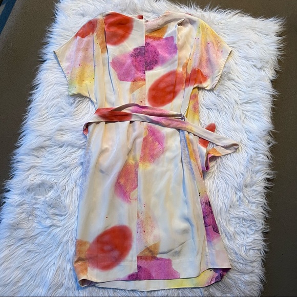 Wilfred | Aritizia Silk Watercolor Sheath Dress - Picture 7 of 11